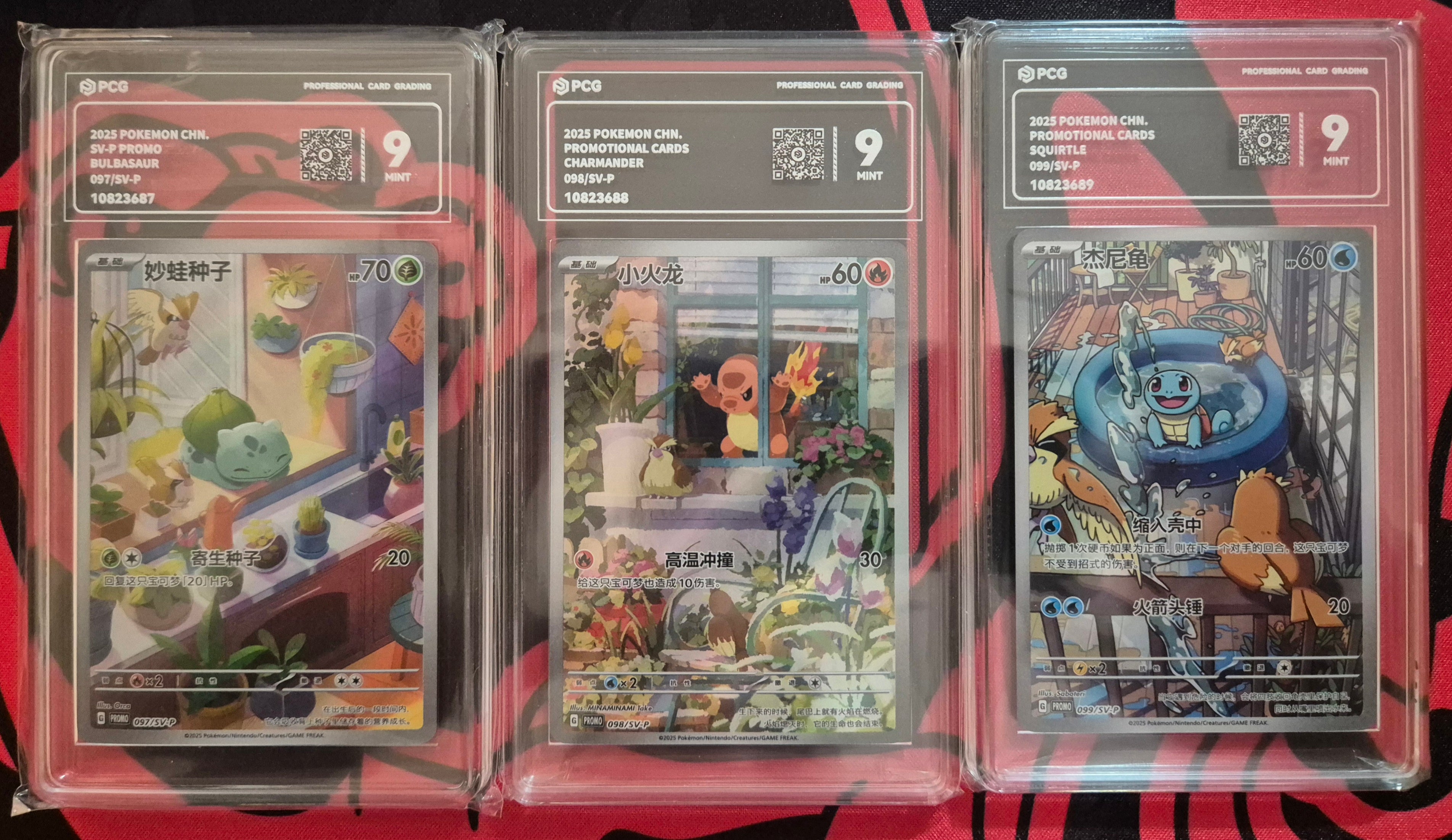 Kanto Starters - Sequential Slabs PCG 9